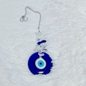 Blue Evil Eye Crystal Suncatcher Pendant